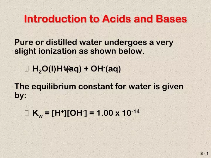 introduction to acids and bases