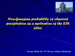 Non-Gaussian probability of observed precipitation as a motivation of the SIR filter