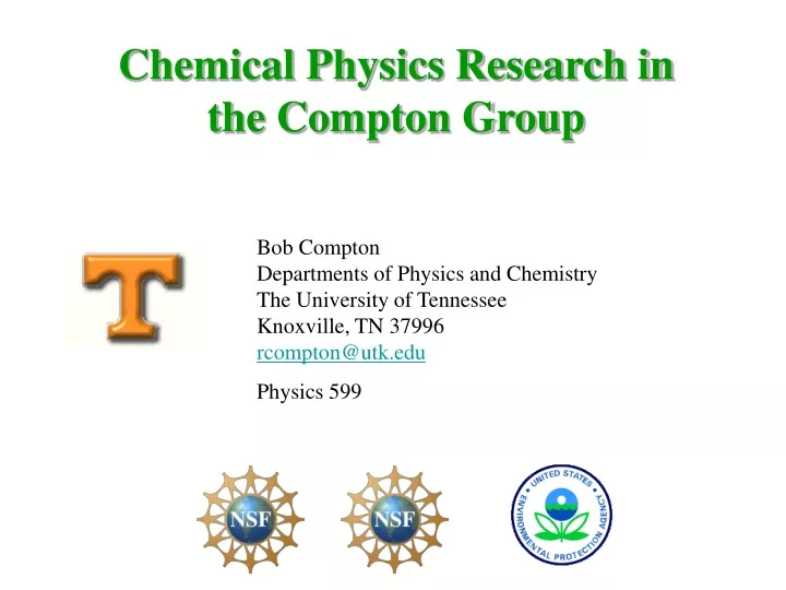 chemical physics research in the compton group