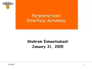 Parameterized  Interface Automata