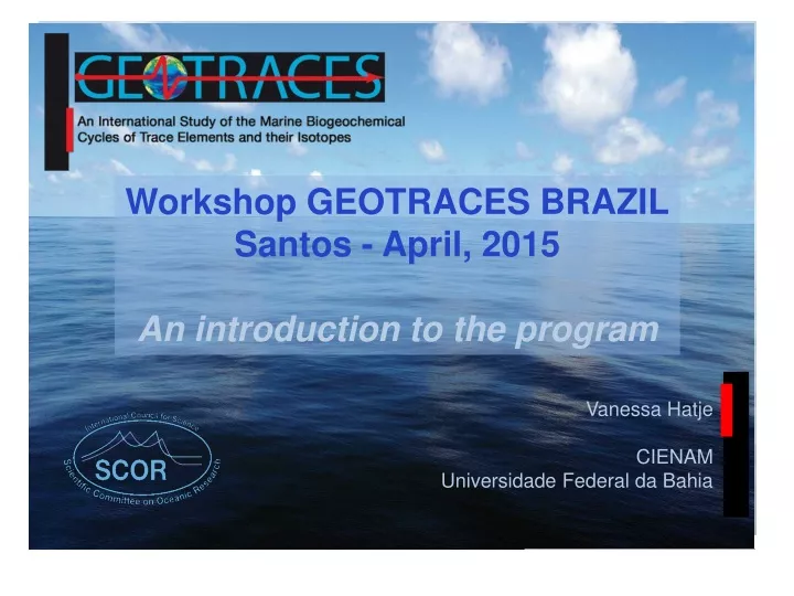 workshop geotraces brazil santos april 2015