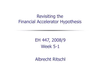 Revisiting the  Financial Accelerator Hypothesis
