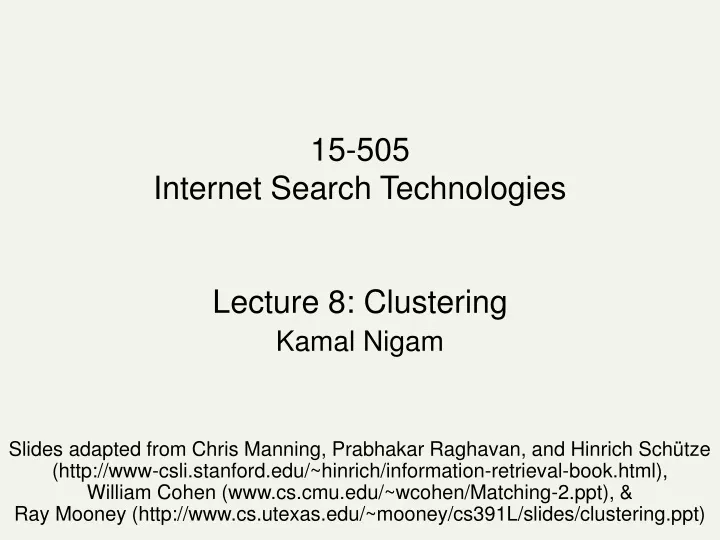15 505 internet search technologies