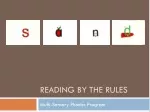 Reading by the Rules: Multi-Sensory Phonics Program - slide 1