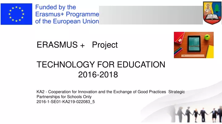 erasmus project technology for education 2016