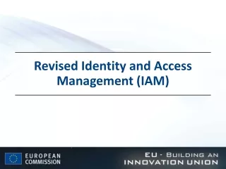 Revised Identity and Access Management (IAM)