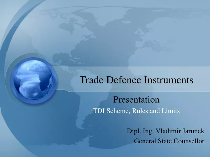 trade defence instruments