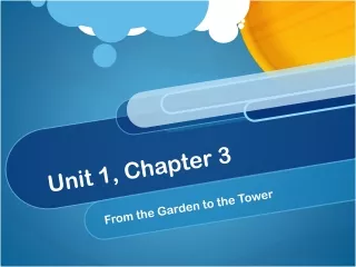 Unit 1, Chapter 3
