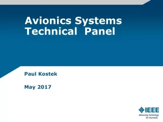 Avionics Systems Technical  Panel