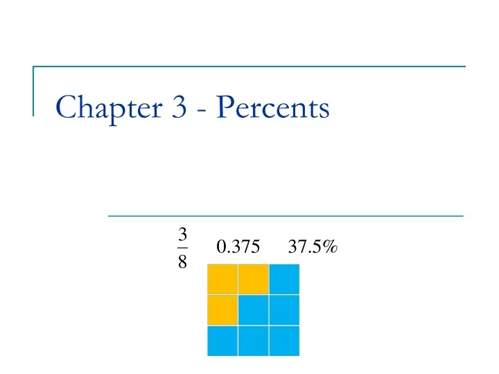 chapter 3 percents