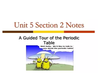 Unit 5  Section 2 Notes