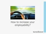 How to  increase your employability ? - slide 1