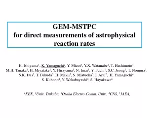 GEM-MSTPC  for direct measurements of astrophysical reaction rates