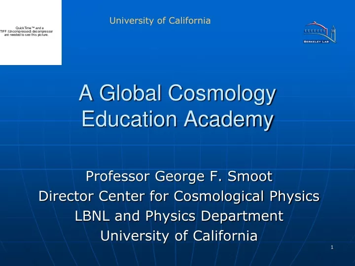 a global cosmology education academy