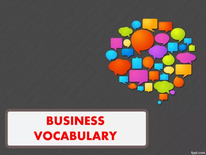 business vocabulary