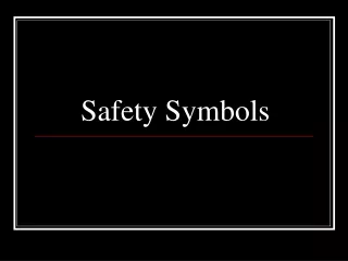 Safety Symbols