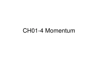 CH01-4 Momentum