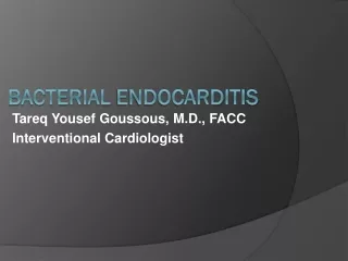 Bacterial  Endocarditis