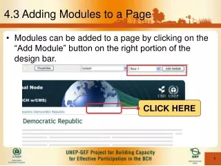 4.3 Adding Modules to a Page