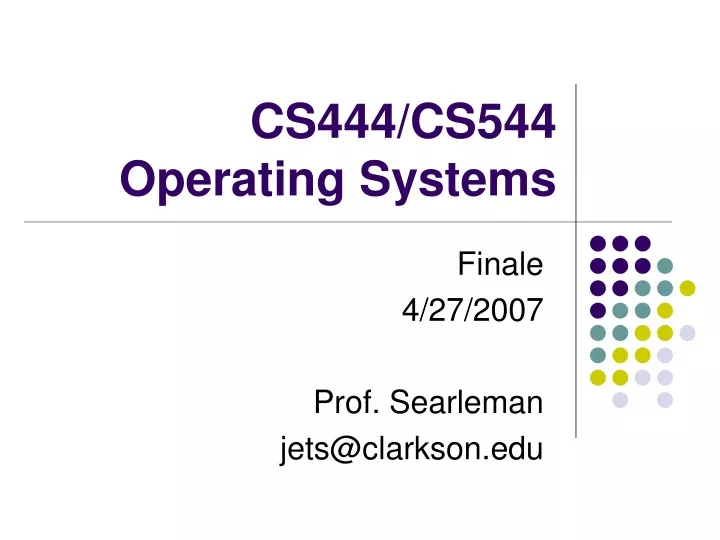 cs444 cs544 operating systems