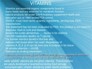 VITAMINS