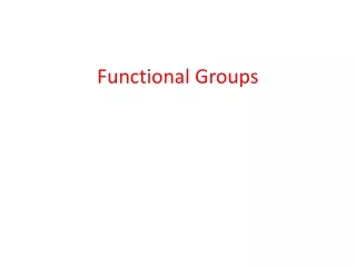 Functional Groups