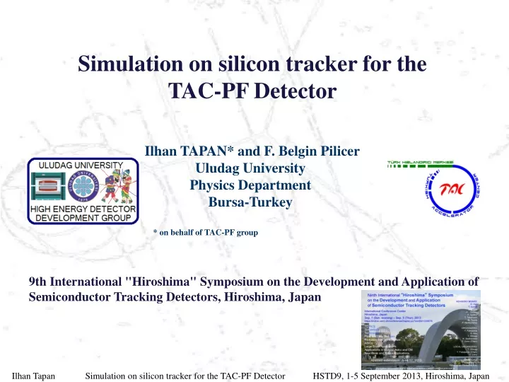 simulation on silicon tracker
