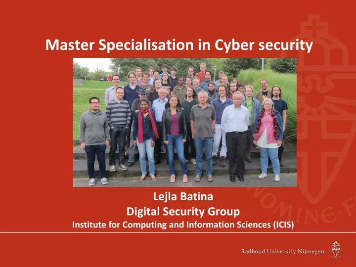 master specialisation in cyber security