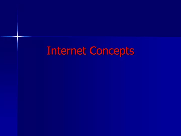 internet concepts