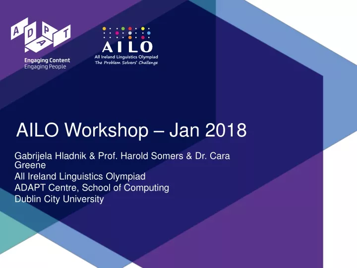 ailo workshop jan 2018