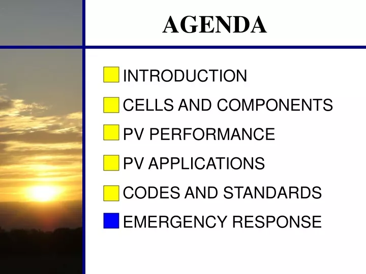 agenda