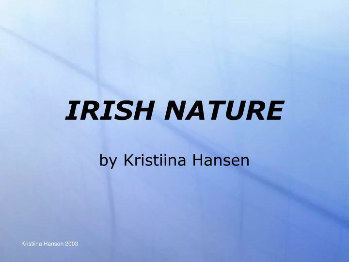 irish nature