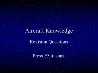 Aircraft Knowledge