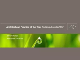Architectural Practice of the Year Building Awards 2007