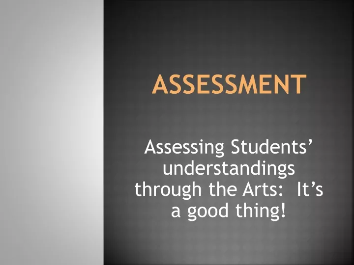 assessment