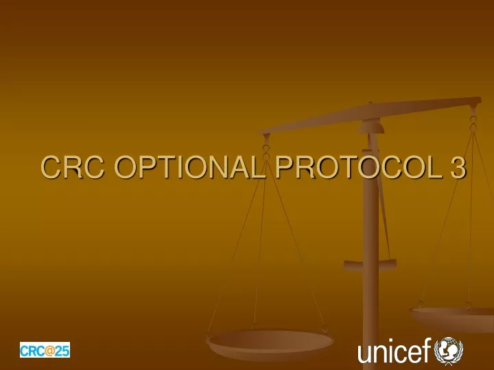 crc optional protocol 3