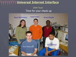 Universal Internet Interface 2004 Team