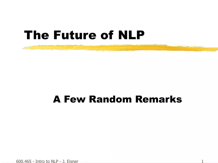 the future of nlp