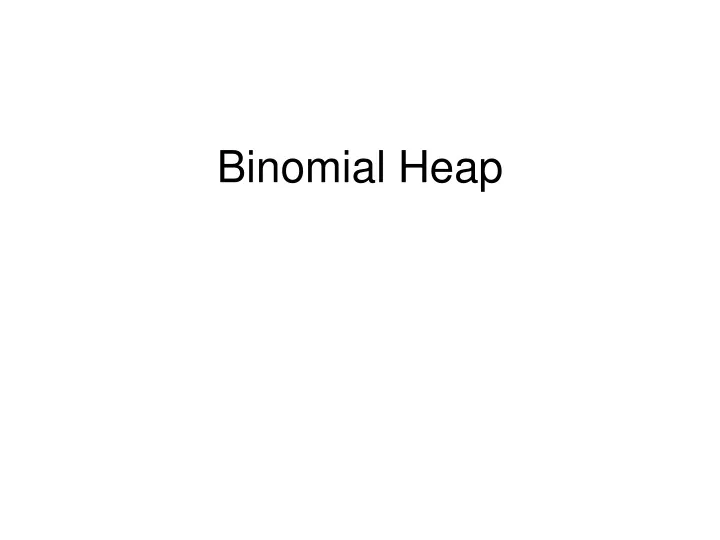 binomial heap