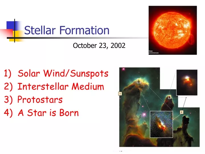 stellar formation