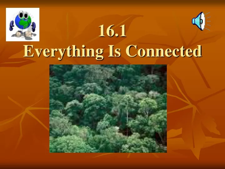 16 1 everything is connected