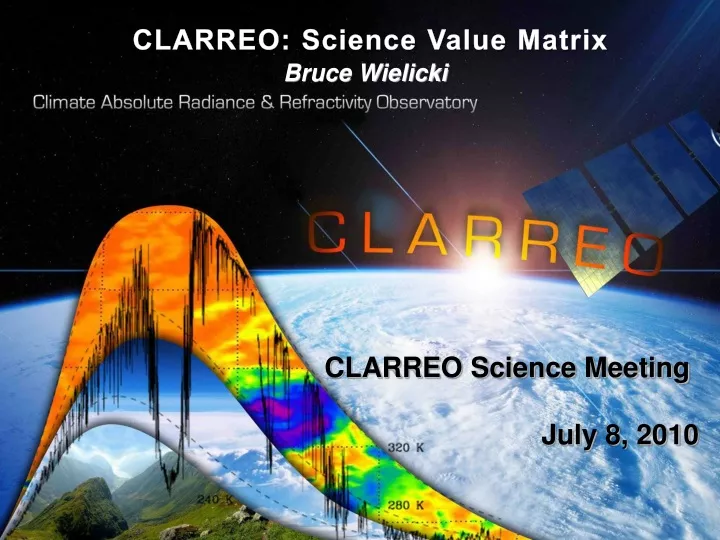 clarreo science value matrix