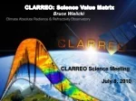 CLARREO: Science Value Matrix - slide 1