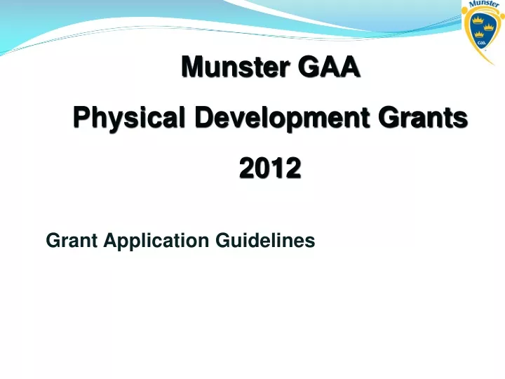 grant application guidelines