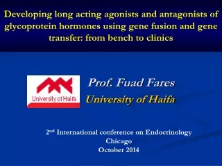 Prof.  Fuad  Fares University of Haifa