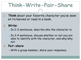 Think-Write-Pair-Share