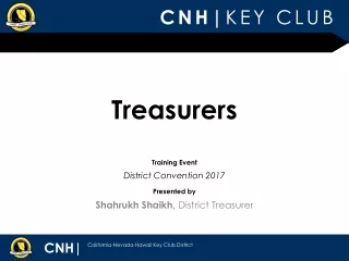 Treasurers