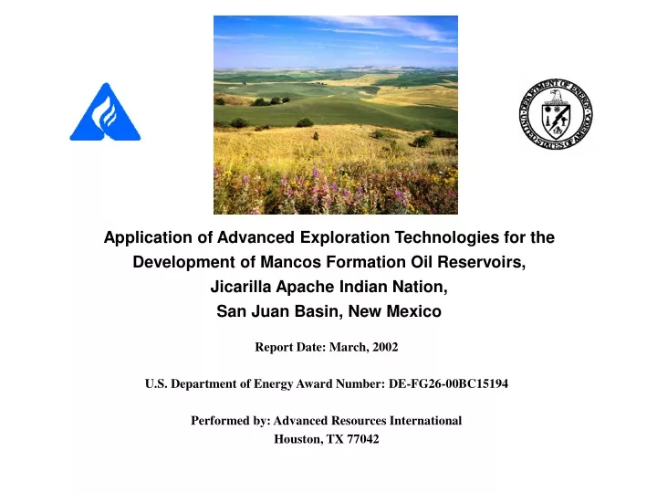 application of advanced exploration technologies