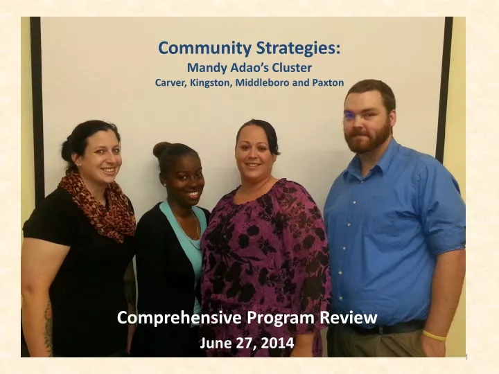community strategies mandy adao s cluster carver kingston middleboro and paxton