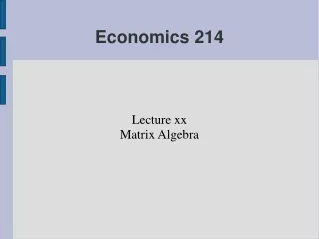 Economics 214